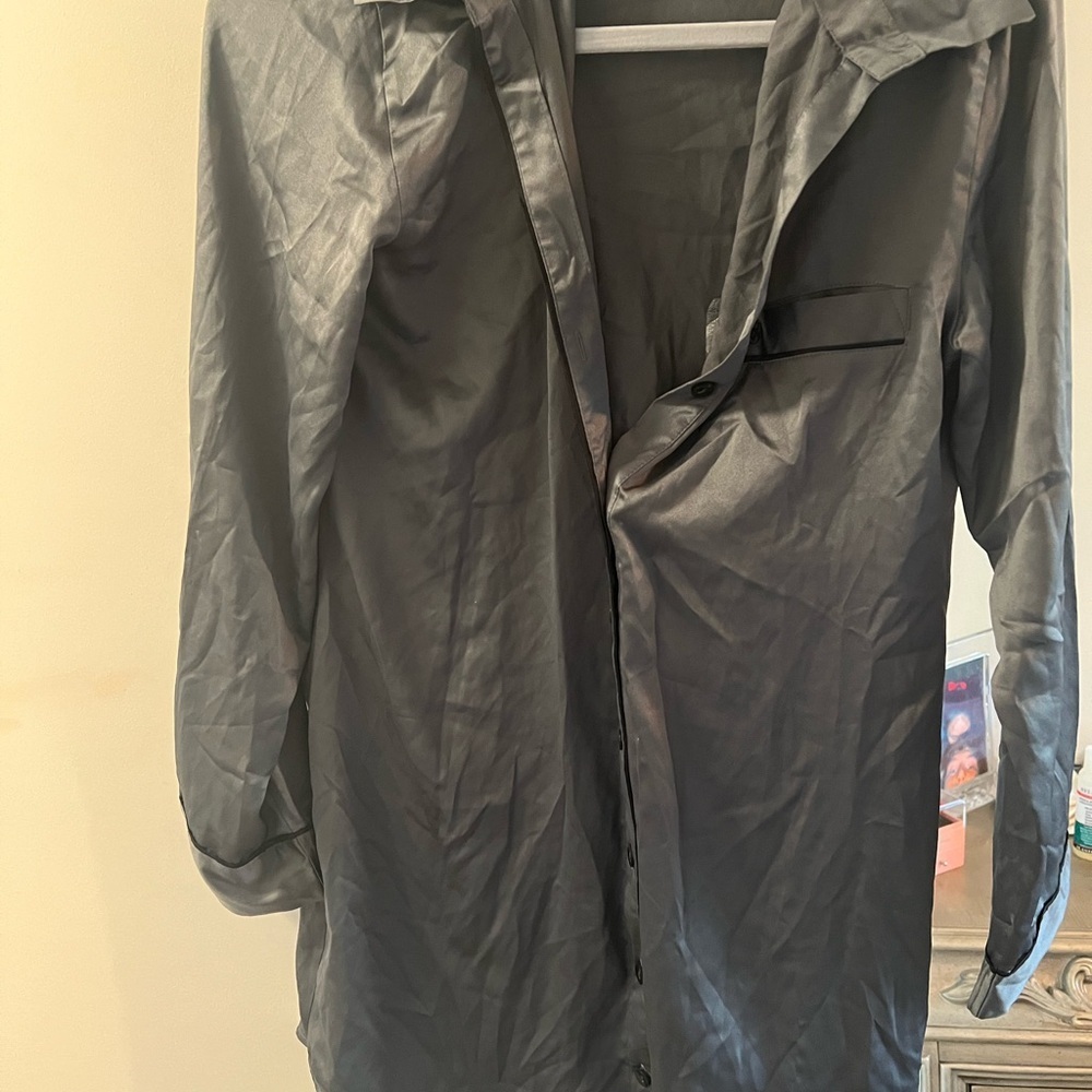 Victoria's Secret Gray Chemise Luxurious Sleepwear